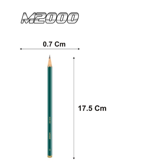 #LC-ATK Pensil Kayu M2000 M2B-900 / 2B / 1 BOX 12 PCS