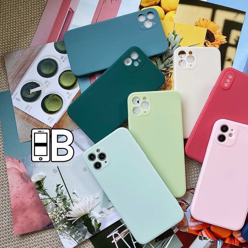 Soft Case Silikon Candy TPU SQUARE EDGE LENS COVER Case iPhone 6 6+ 6S+ 7 7+ 8 8+ X XR XS 11 PRO MAX