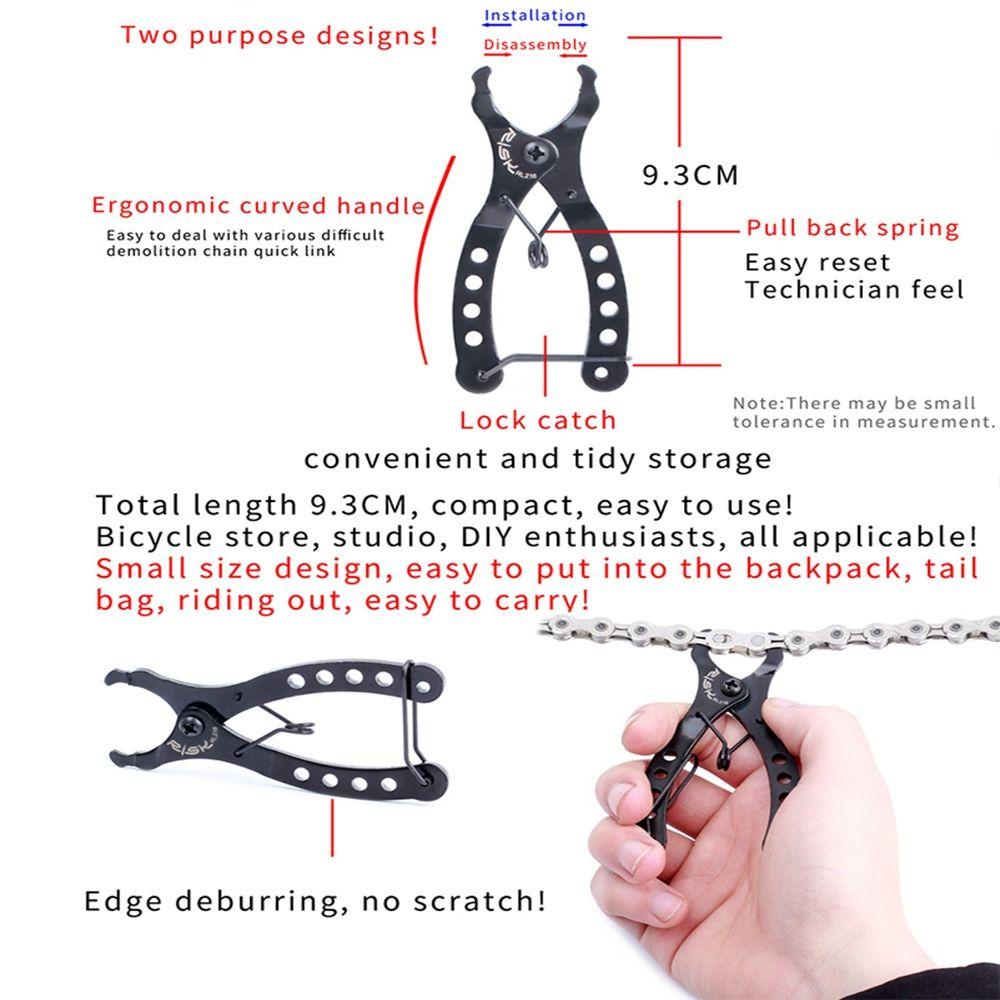 R-FLOWER Reparasi Rantai Sepeda Dengan Hook Up Bicycle Tool Kit MTB Sepeda Jalan Multi Link Plier