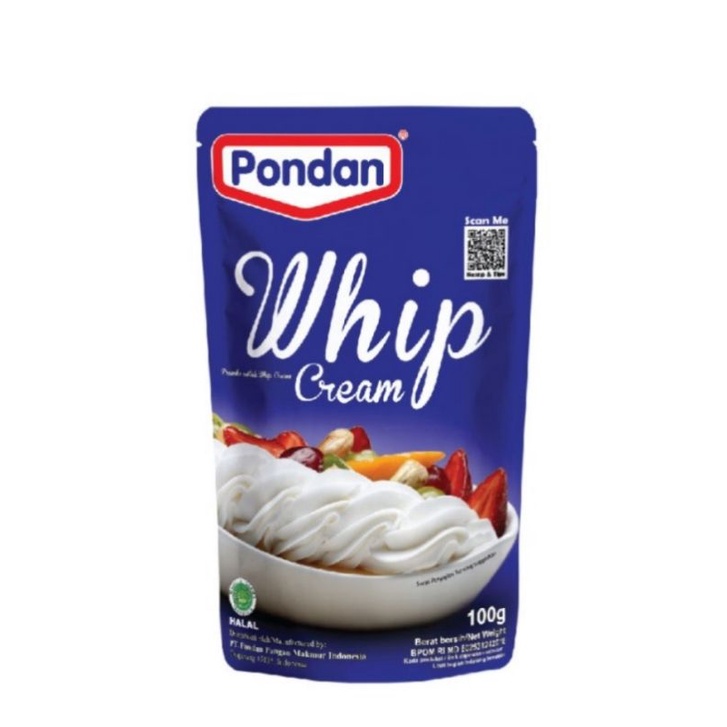 

Pondan whip cream powder - Whipcream - Krim kocok bubuk 100gr