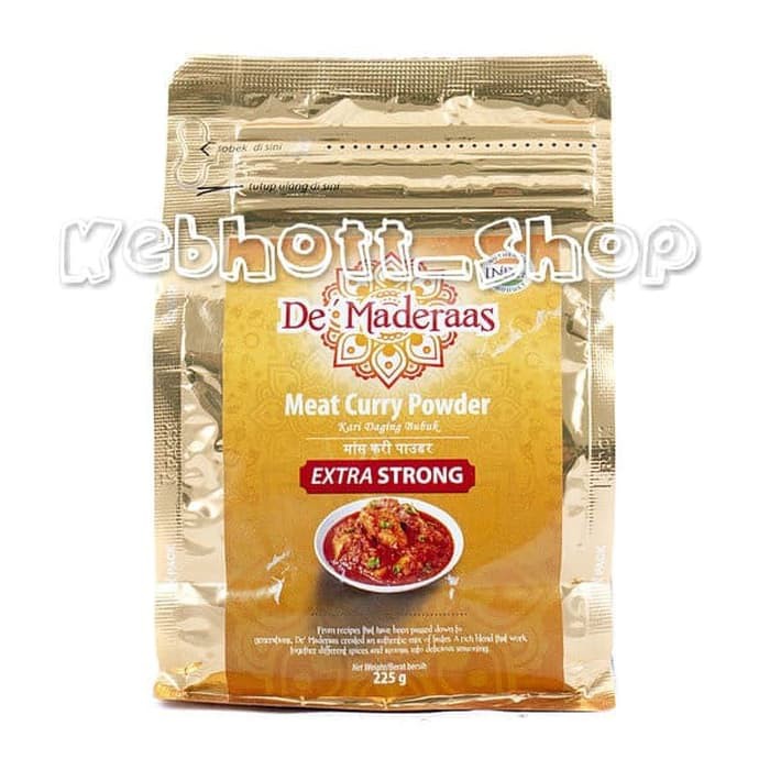 

Ready - De' Maderaas Meat Curry Powder | Maderas Madras Bumbu Kari Bubuk 225Gr