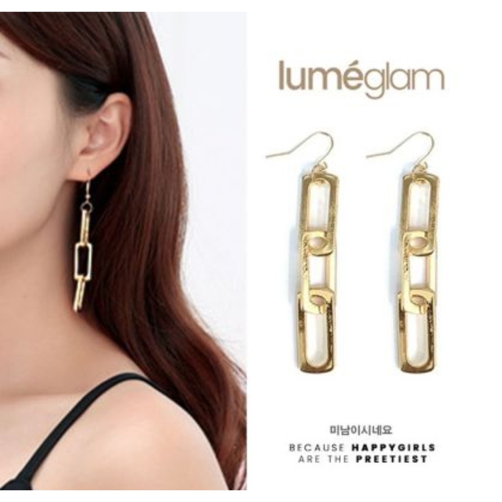 Anting Korea Model Rantai Emas Gold Cantik Murah