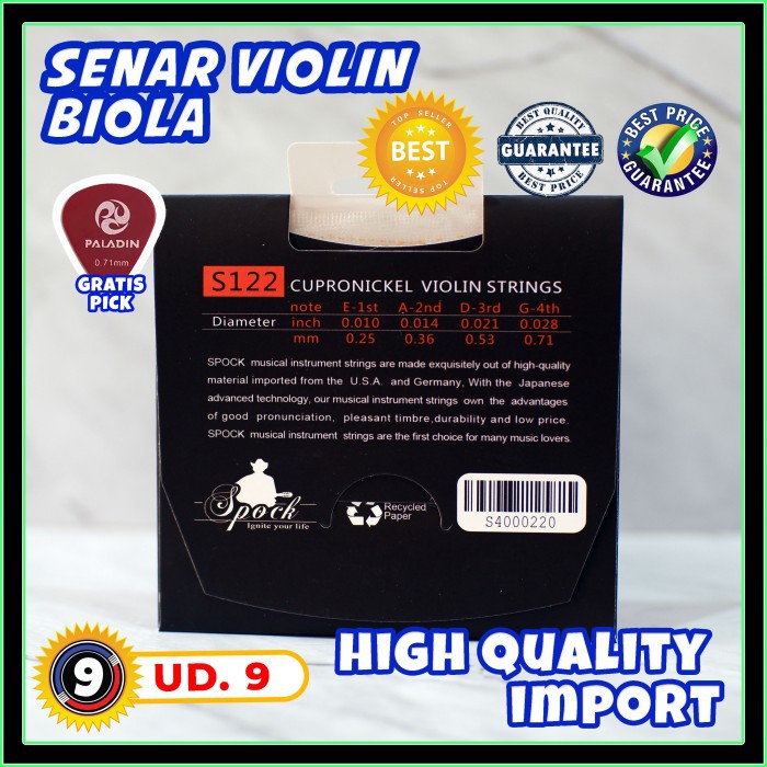 Senar Biola / Violin / Biolin Senar Set 1 - 4