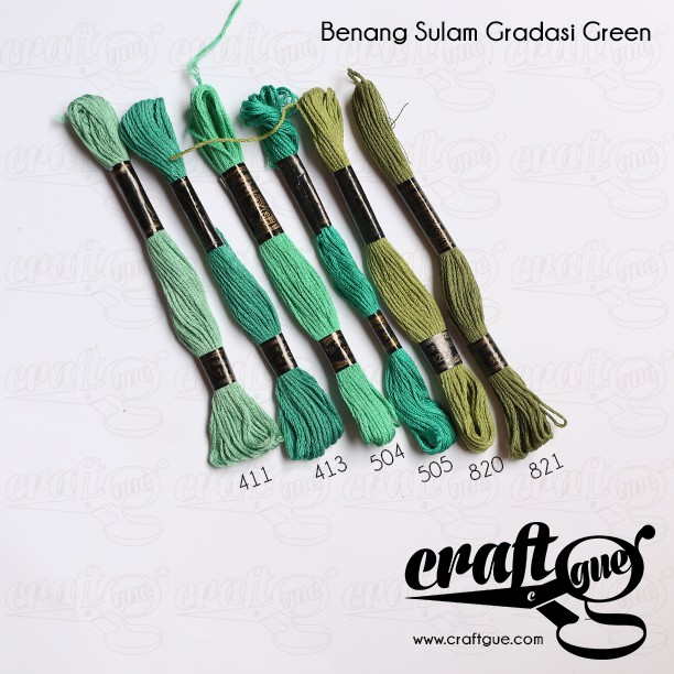 Benang Sulam (Rose) GREEN