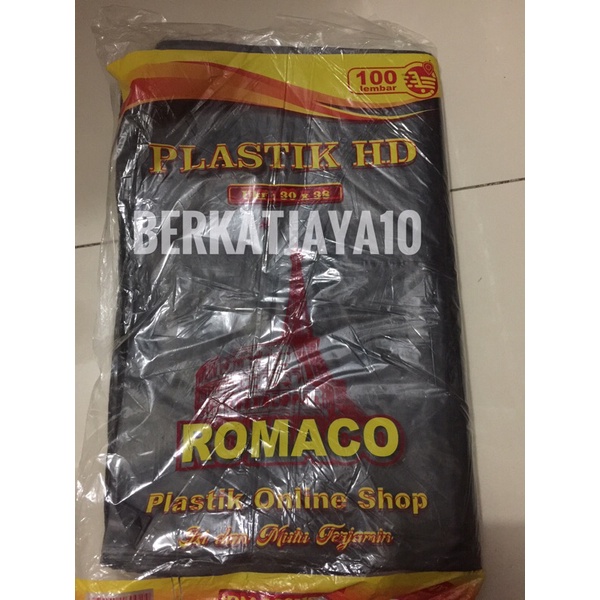 Kantong Plastik HD 30x38 Bungkus Packing Online Paket Hitam isi 100 pcs