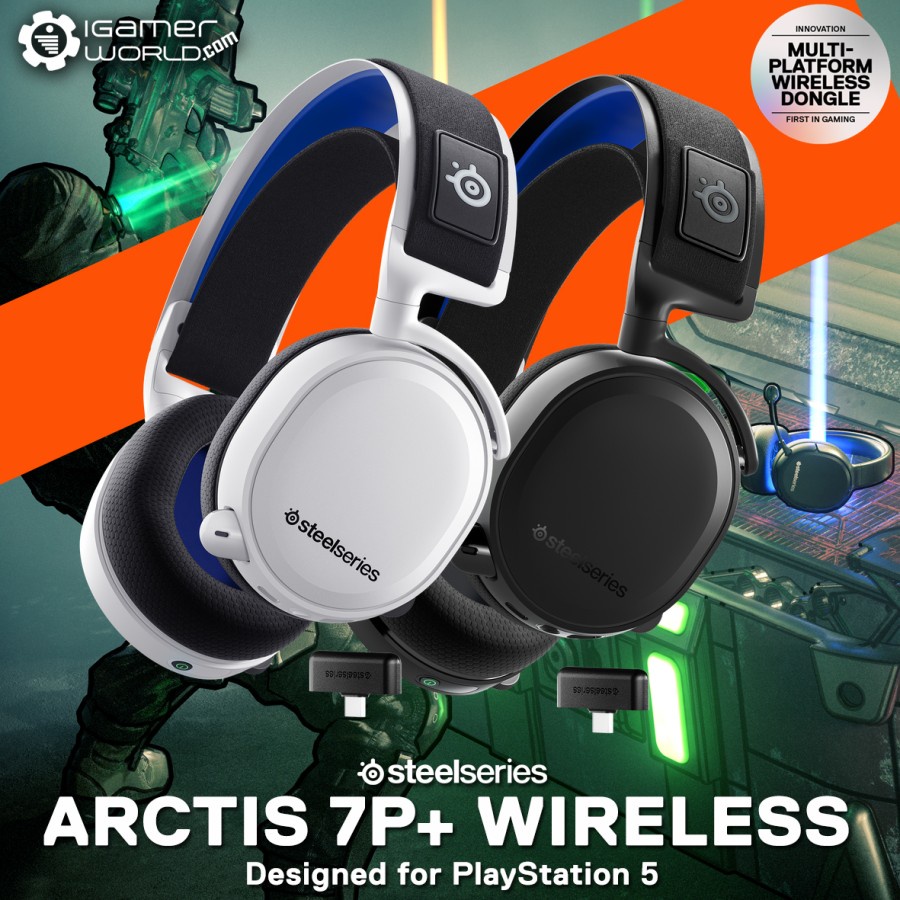 Steelseries Arctis 7P+ Wireless Gaming Headset - for PS5/PS4/PC/Mobile