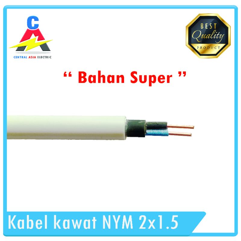 Kabel Listrik Kawat NYM Super 2 x 1.5 (30 Meter)