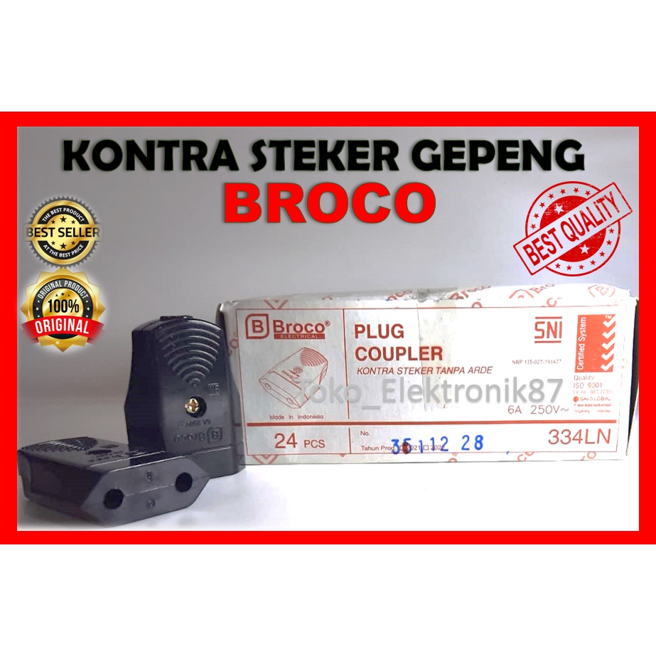 Kontra Steker Gepeng Broco (Plug Coupler) Contra Steker