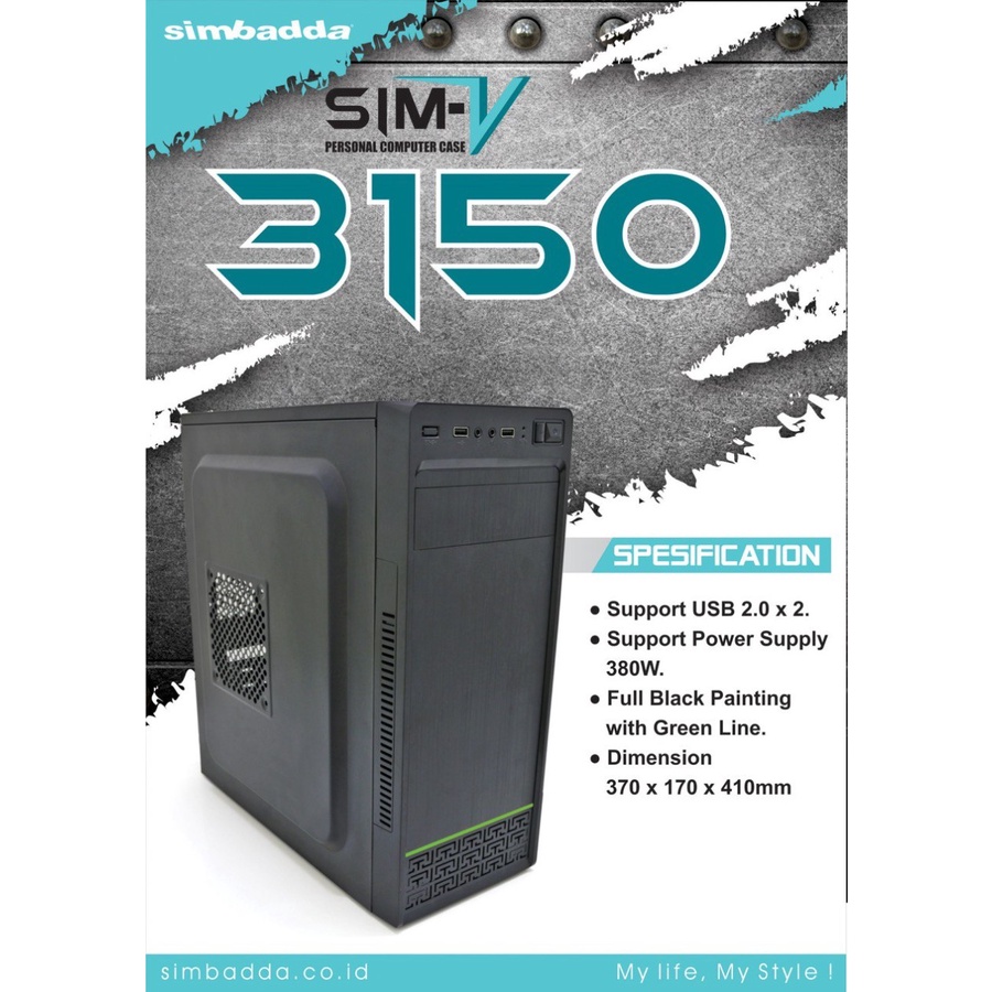 CASING SIMBADA SIMBADDA SIM V 3150 SIM V 3152 PLUS PSU 380W