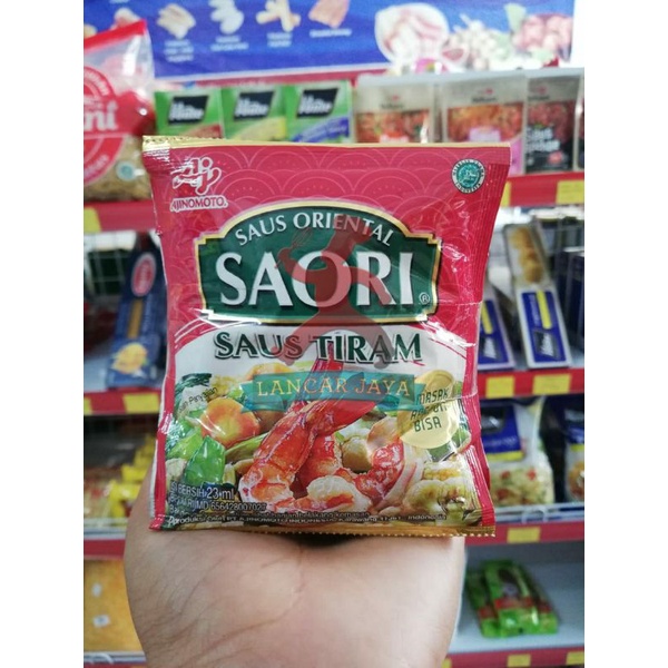 

saori tiram sachet ( 1 renteng isi 10 pcs)