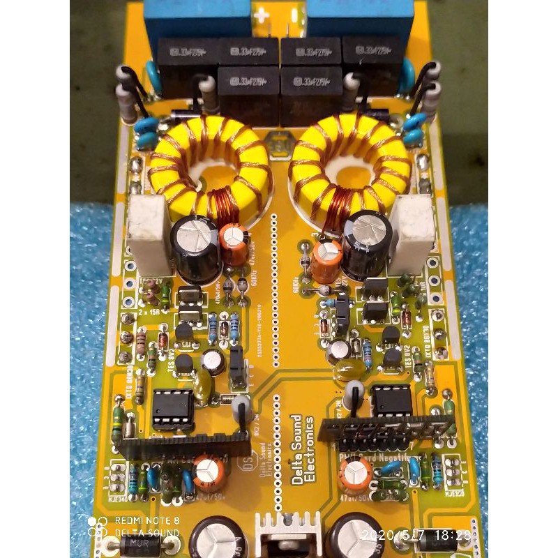 1 Pcs Kit Driver Power Amplifier Class TD Power Class TD Tanpa Transistor Final, Mosfet dan Heatsink