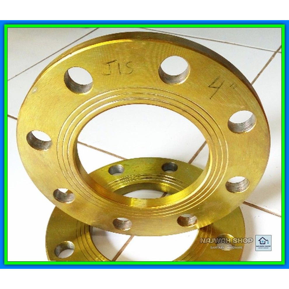 Plate Flange 4" inch Iron JIS 10K Besi Standard Murah Berkualitas