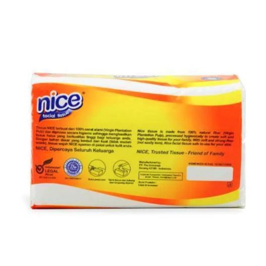 NICE FACIAL TISSUE SOFT 2PLY 180 SHEETS