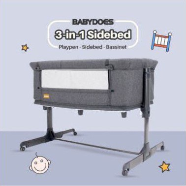 BOX BAYI BABYDOES 3 IN 1 SIDE BED CH169 I BOX BAYI BABY DOES I KADO BAYI | PERLENGKAPAN BAYI