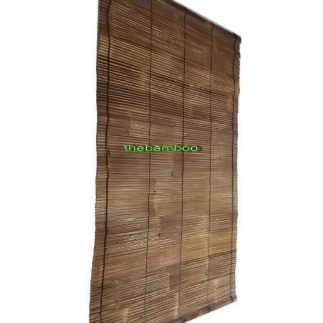 Tirai bambu hitam 100x200cm