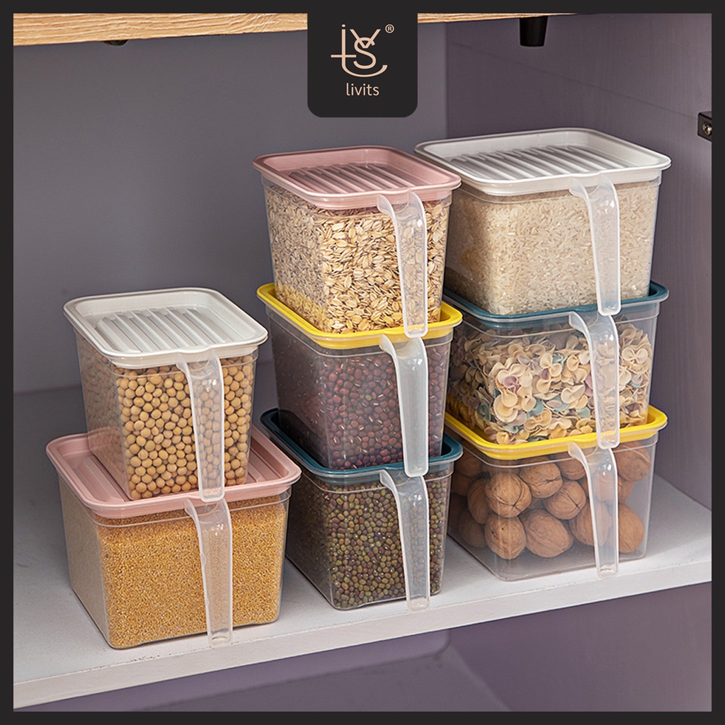 TEMPAT PENYIMPANAN MAKANAN DAPUR | FOOD STORAGE DENGAN GAGANG | KOTAK PENYIMPANAN KULKAS