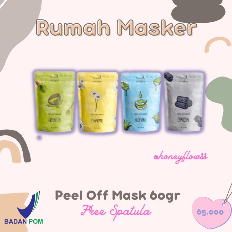 Peel Off Mask By Rumah Masker New Packaging