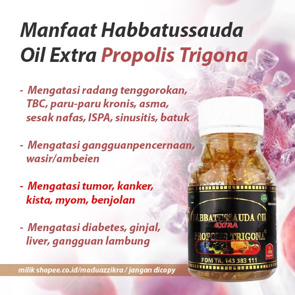 Habbatussauda Habatusauda Habatussauda Habbatusauda Oil Kapsul Extra Propolis Trigona Indonesia