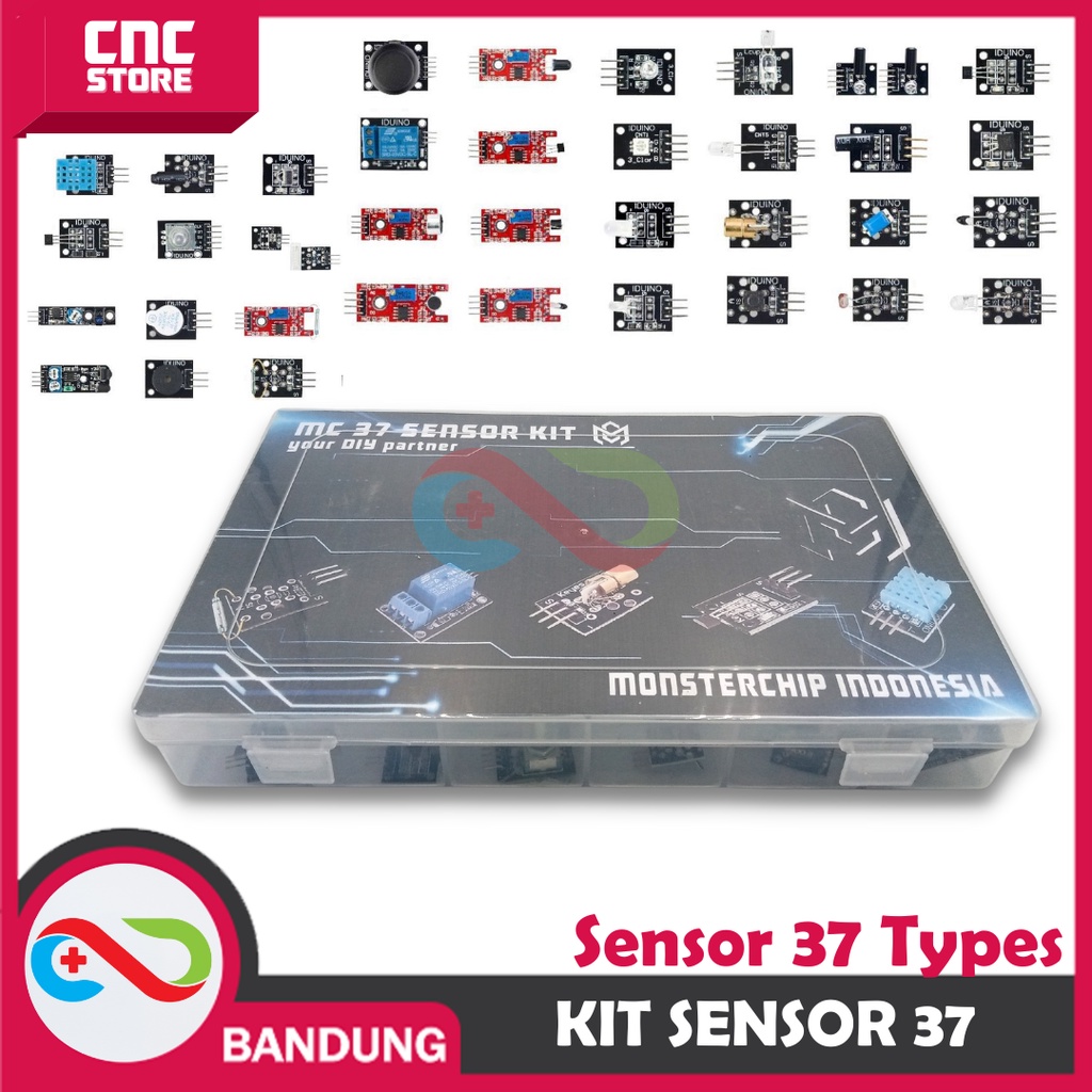 KIT SENSOR 37 TYPES COMPATIBLE FOR ARDUINO