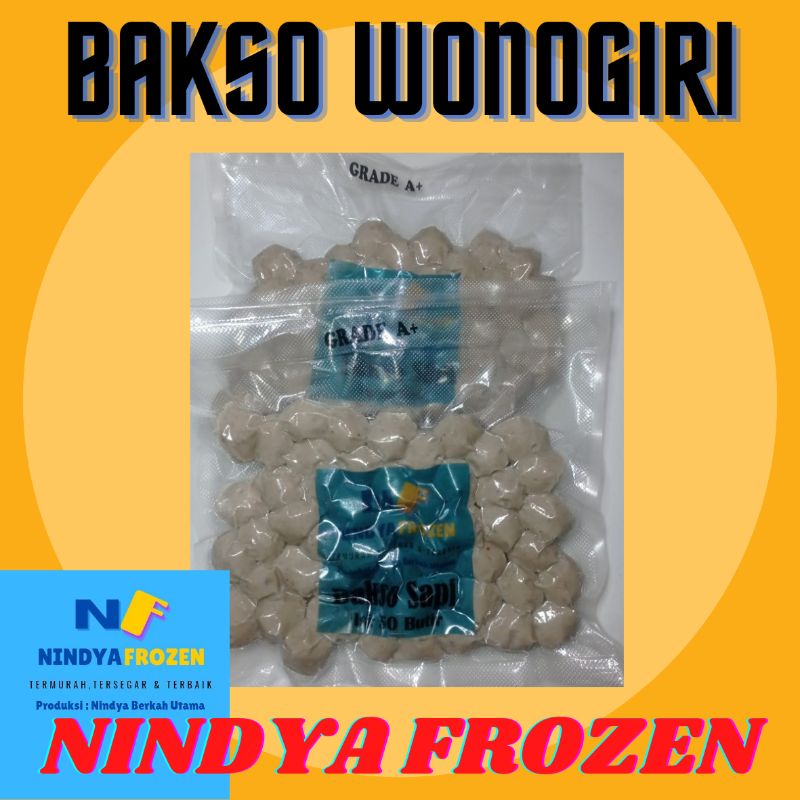 

Bakso Sapi GRADE A+ Wonogiri 50 Butir By NINDYA FROZEN