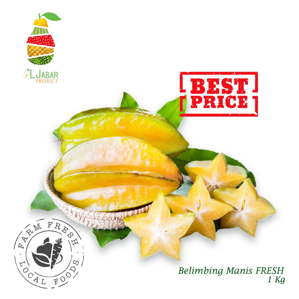 Belimbing Segar 1 Kg Belimbing Buah Belimbing Star Fruit Shopee Indonesia
