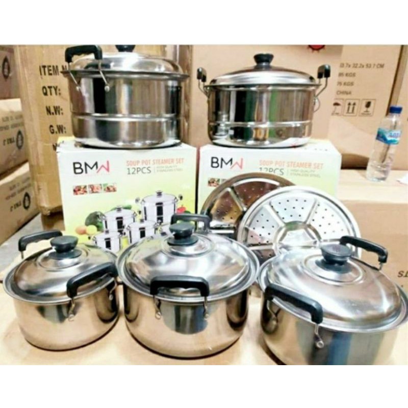 Panci Steamer BMW set / Panci Set Plus Steamer