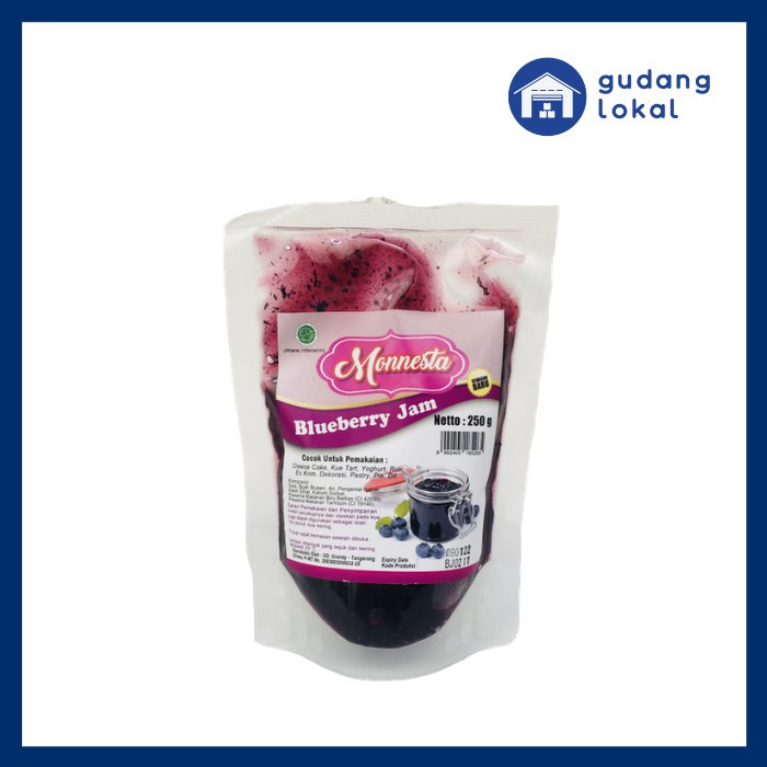 

Selai Bluberi Blueberry Jam Moneesta 250Gr