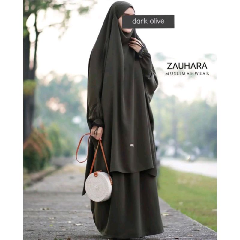 Preloved (PL) Like New  French Khimar (FK) Set Rok My Zauhara