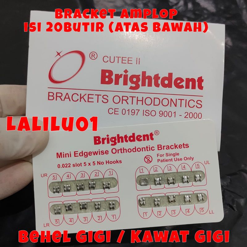 bracket amplop behel gigi kawat gigi perapi gigi