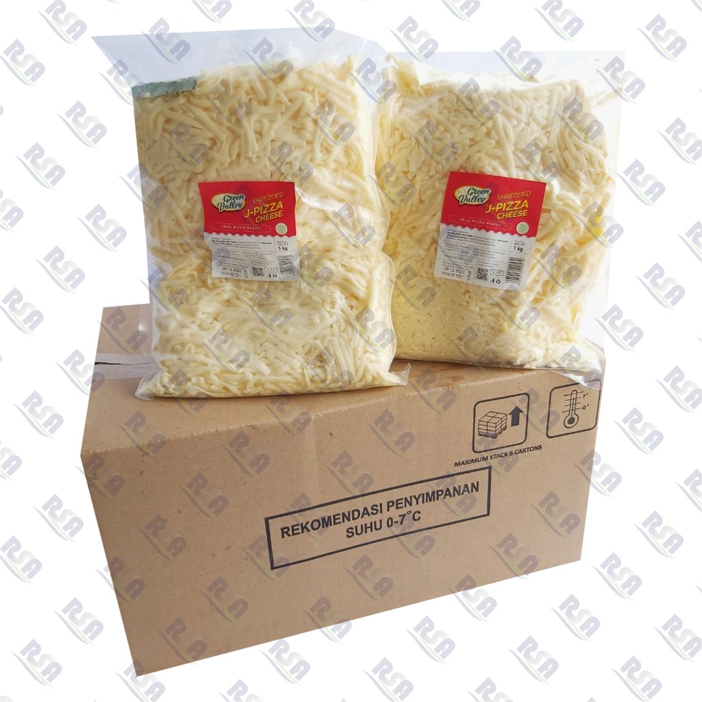 

Green Valley Shredded J-Pizza Mozzarella 1 Kg x 10 Import dari Argentina