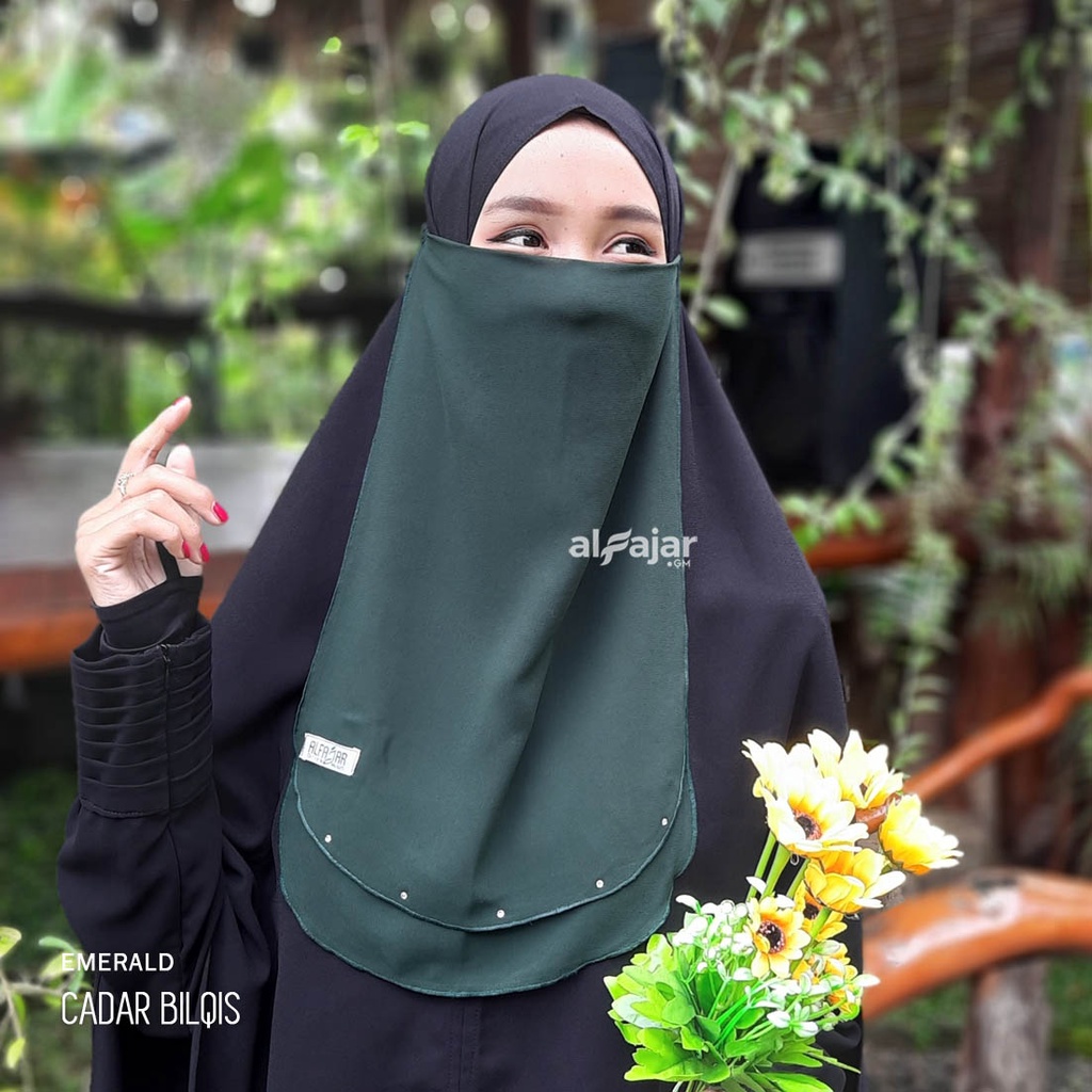 CADAR TALI KARET Bilqis Dua Layer Sifon Ceruty by Alfajar