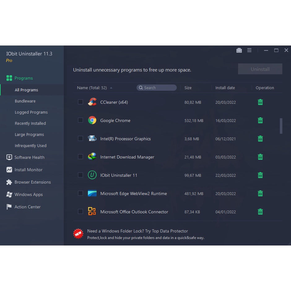 iObit Uninstaller Pro 12 Plus 2022 + Video Cara Instal
