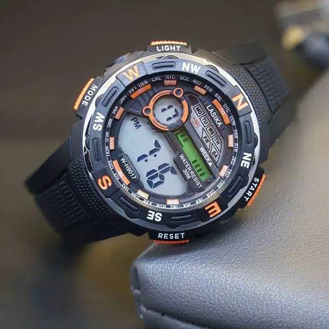 LASIKA ORIJINAL JAM TANGAN SPORT DEWASA ANTI AIR HINGGA 50METER