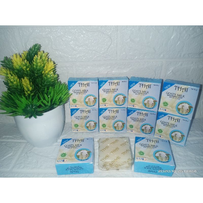 Thai goats milk soap 50gr-sabun susu kambing BPOM