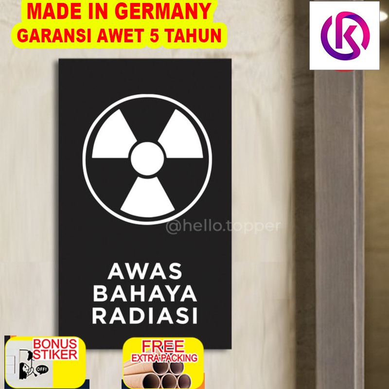 

Promo Awas Bahaya Radiasi Sign Acrylic Modern 15x25 | Sign Board Akrilik