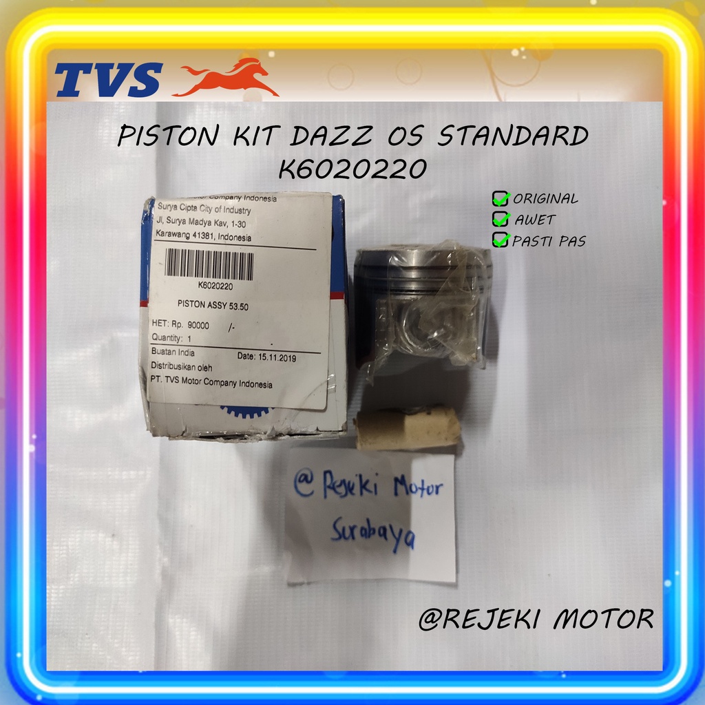 PISTON KIT TVS DAZZ 110 OS STD K6020220