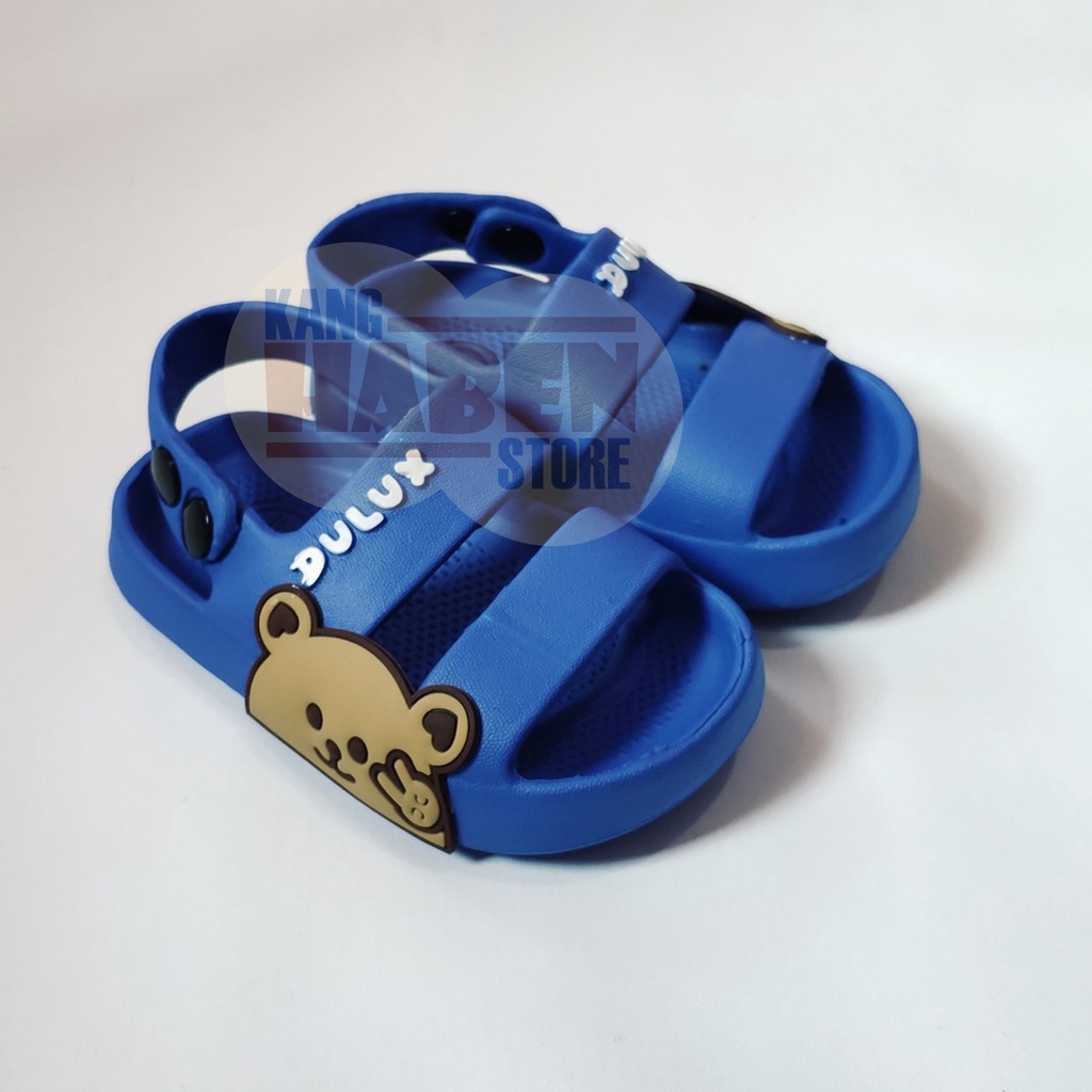 Habenkids Sandal Anak Bayi Cowok Cewek Karakter Beruang Sendal Tali Belakang 391EBN