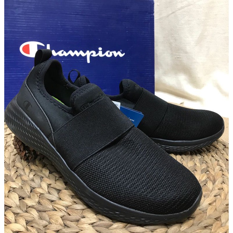 Sepatu Champion slip on original sale full black