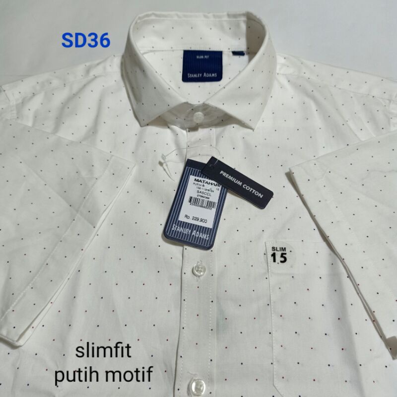 Kemeja Pria Lengan Pendek Merk Stanley Adams Original