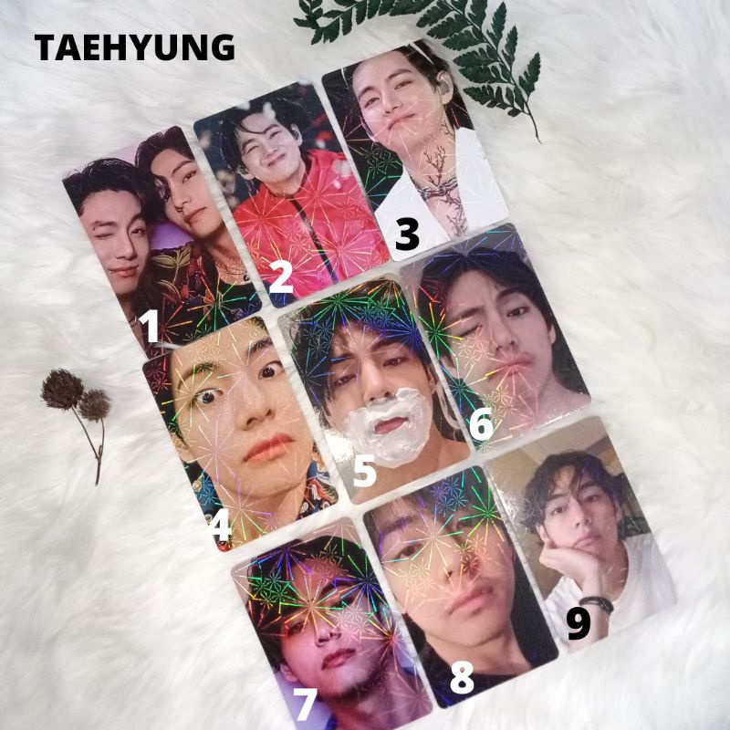 PHOTOCARD LAMINASI HOLOGRAM TAEKOOK