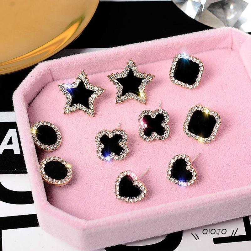 Anting Tusuk / Stud Bentuk Daun Clover Bahan Silver 925