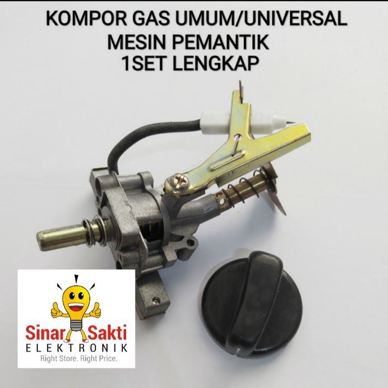 Mesin Pemantik kompor Gas umum universal Pematik Single Gas Valve api satu