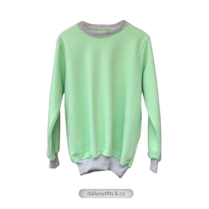 Sweater Wanita Sweatrshirt Abercrombie & Fitch Crew Neck Off  2028FJ  Polos Basic Baby Terry Katun