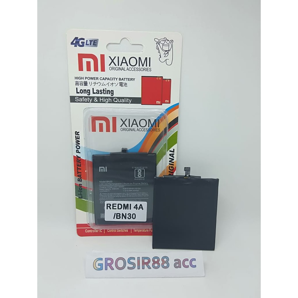 BATERAI ORIGINAL XIAOMI REDMI 4A BN30 - BATRE REDMI 4A