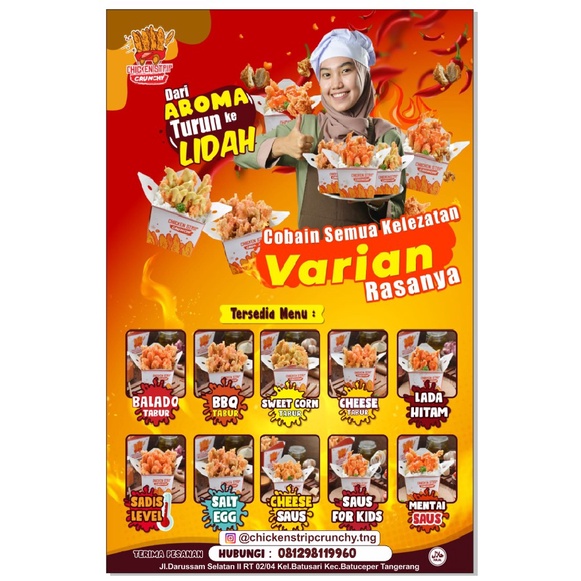 

sticker produk makanan