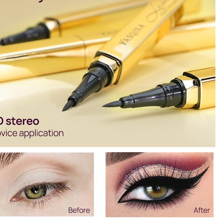 Z-82 Herbaay Liqiud Eyeliner golden Waterproof eyeliner pencil Pasti.suka
