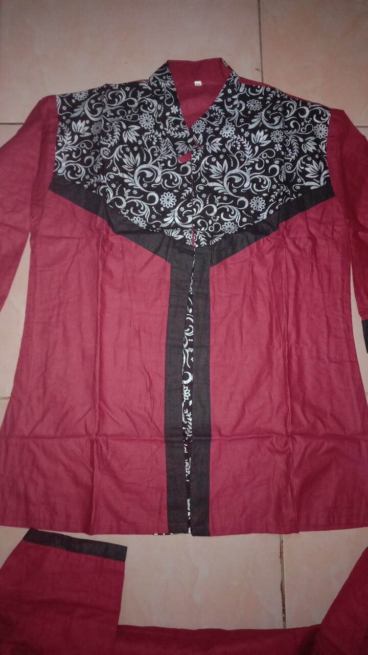 Maura/couple Kombinasi/sania Ruffle Batik Couple Pesta S.m.l.xl.xxl