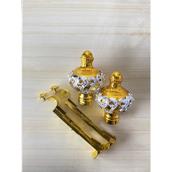 Aksesoris gorden/ Brecket rollet/ mahkota rollet/ kaki gorden/ cantolan gorden/ tutup besi gorden/ c