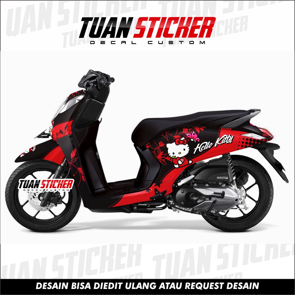 Sticker Striping decal Genio, Decal Honda Genio, Striping Genio, Sticker Honda Genio hkt