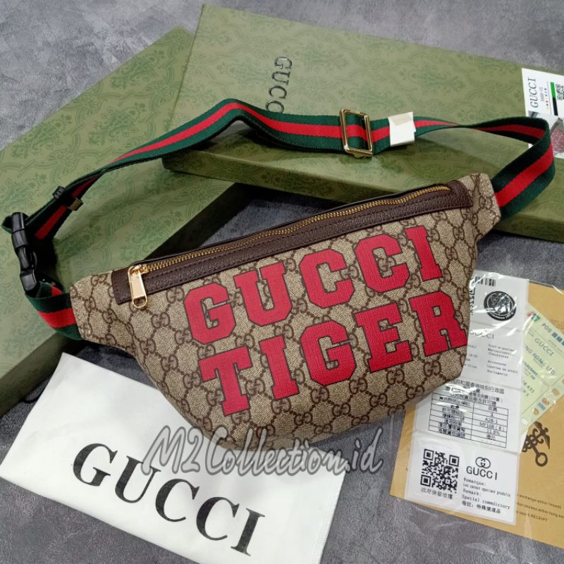 Waistbag Gucci Tiger Belt Bag Tas Pinggang Premium Quality